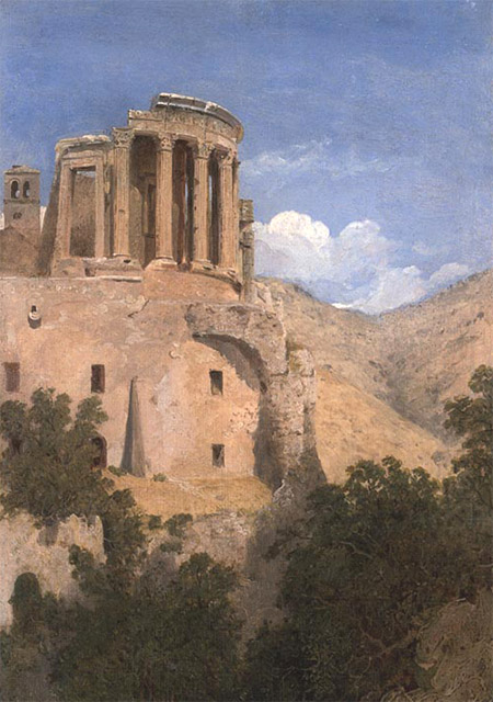Charles Lock Eastlake,Temple de Vesta à Tivoli (environ 1815-1817)
